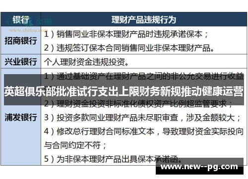 英超俱乐部批准试行支出上限财务新规推动健康运营